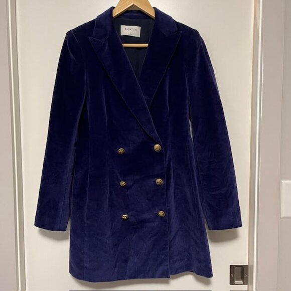 Aritzia Babaton Pelli Velvet Blazer Dress Size 6 - Picture 5 of 16